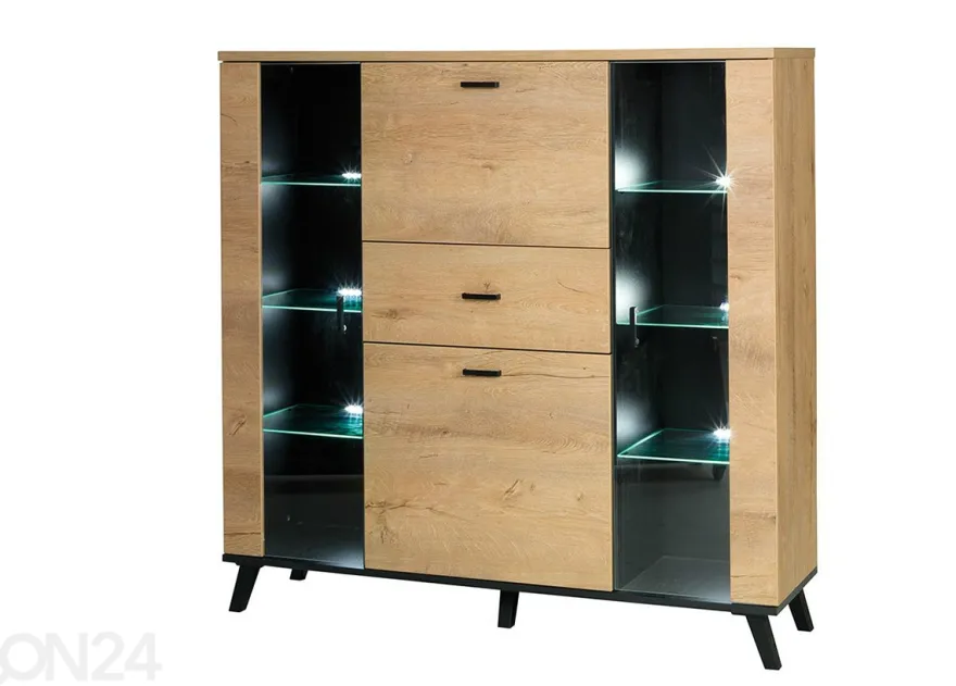Lipasto + LED-valaistus