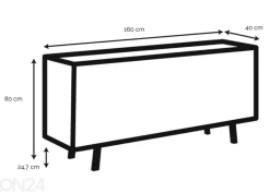 Lipasto Lemvig 160 cm