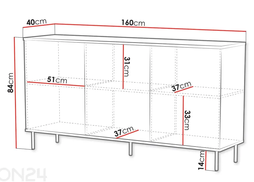 Lipasto Leo 160 cm
