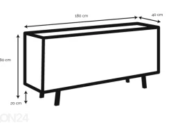 Lipasto Ludvig 180 cm