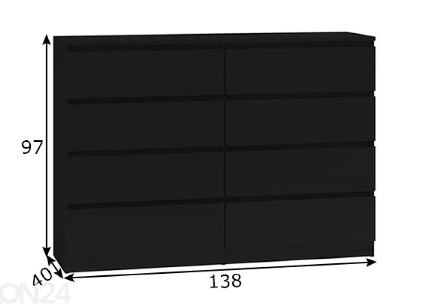 Lipasto Marina 140 cm
