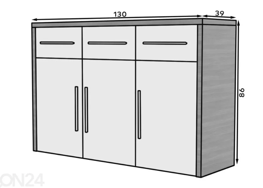 Lipasto Meka 130 cm