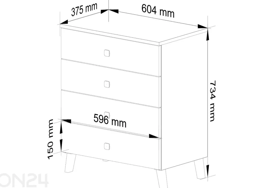 Lipasto Mobi 60 cm