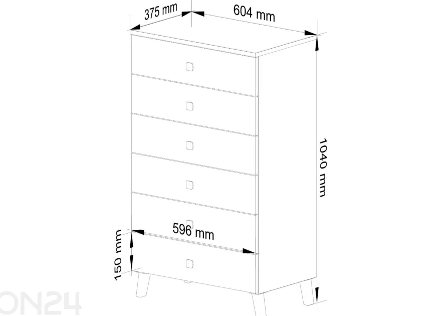 Lipasto Mobi 60 cm