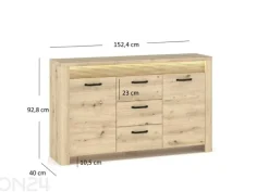 Lipasto Moris 152,4 cm + LED
