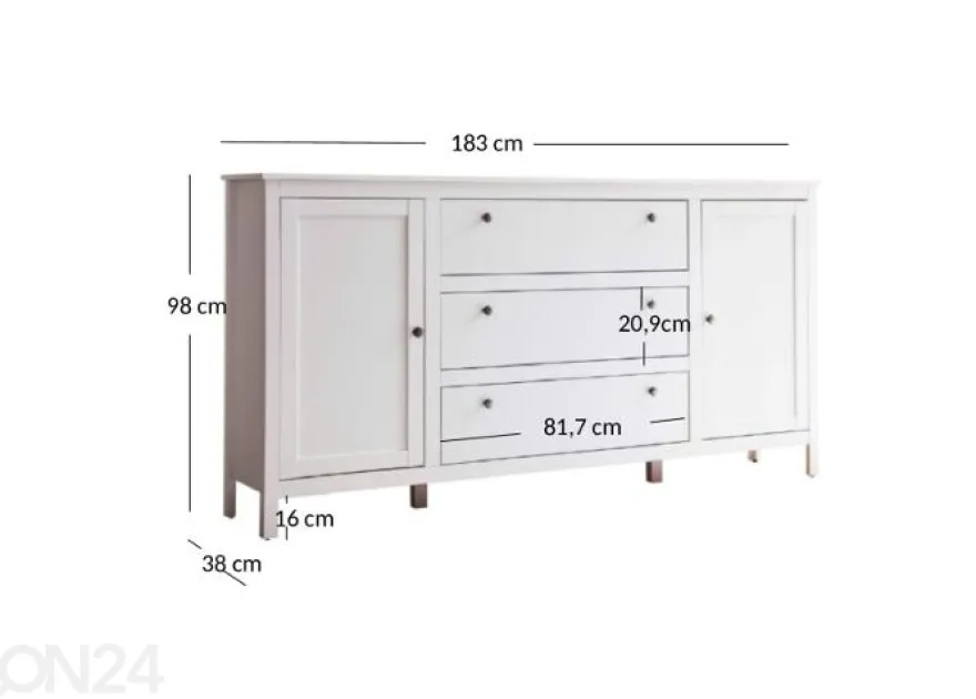 Lipasto Ole 183 cm