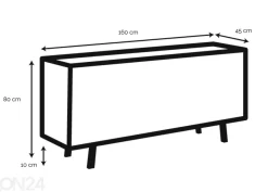 Lipasto Ronne 160 cm