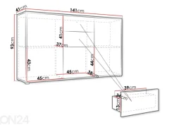 Lipasto Roya 141 cm