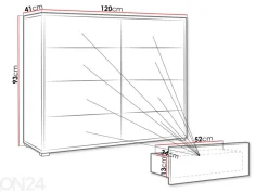 Lipasto Roya 120 cm