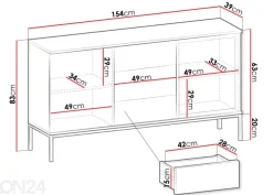 Lipasto Senato 154 cm + LED