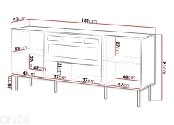 Lipasto Terry 180 cm + sähkötakka