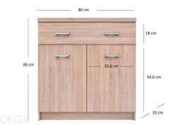 Lipasto Top mix 80 cm