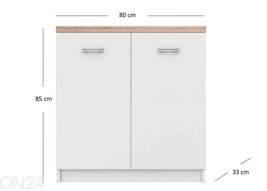 Lipasto Top mix 80 cm