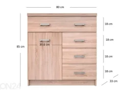 Lipasto Top mix 80 cm