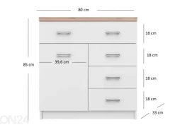 Lipasto Top mix 80 cm