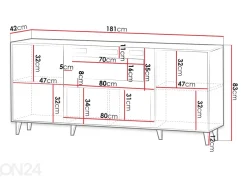 Lipasto Vamos 150 cm + säühkötakka