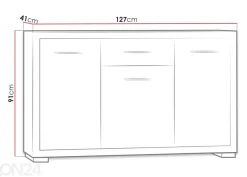 Lipasto Vegas 127 cm