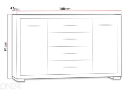 Lipasto Vegas 148 cm