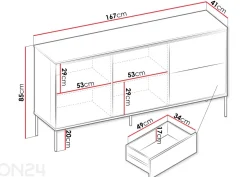 Lipasto Wisco 167 cm
