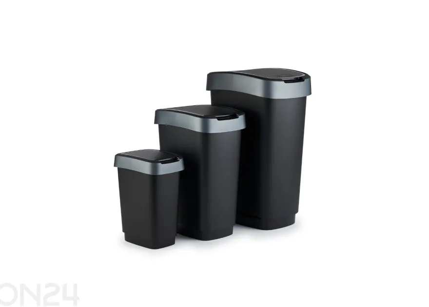 Liukukannellinen roskakori TWIST 10 L