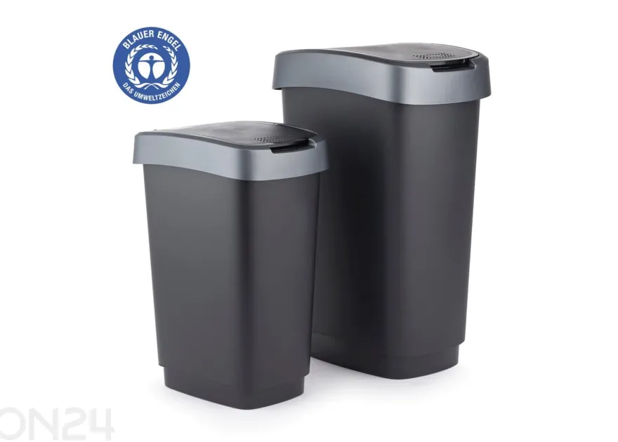 Liukukannellinen roskakori TWIST 10 L
