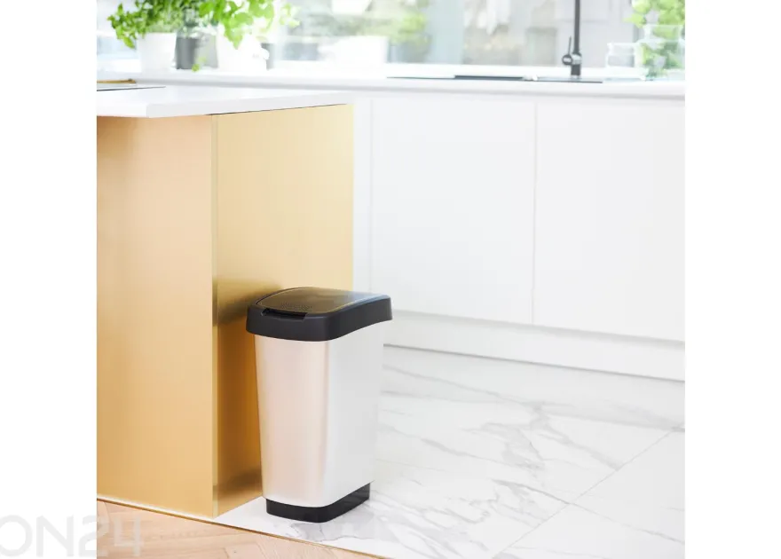 Liukukannellinen roskakori TWIST 25 L