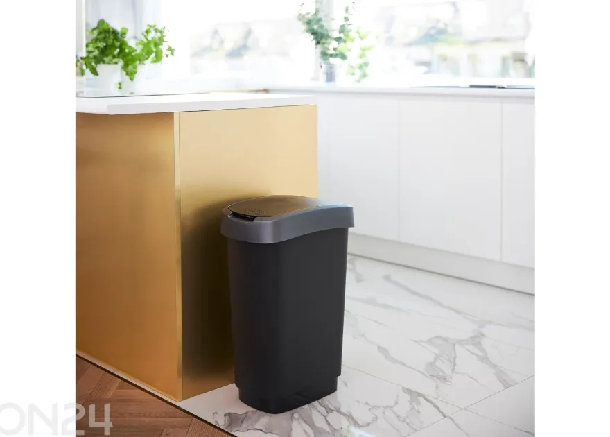 Liukukannellinen roskakori TWIST 50 L