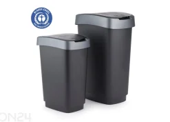 Liukukannellinen roskakori TWIST 50 L