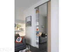 Liukuovet Prestige, 1 peili ja 1 melamiiniovi oviaukkoon 121-160x255 cm
