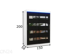 Liukuovikaappi Ballwin 150 cm + LED