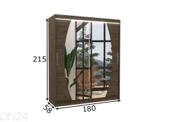 Liukuovikaappi Ballwin I 180 cm + LED