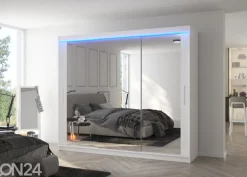 Liukuovikaappi Charlotte 250 cm + LED