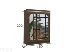 Liukuovikaappi Clarksville I 150 cm + LED