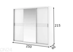 Liukuovikaappi 250 cm