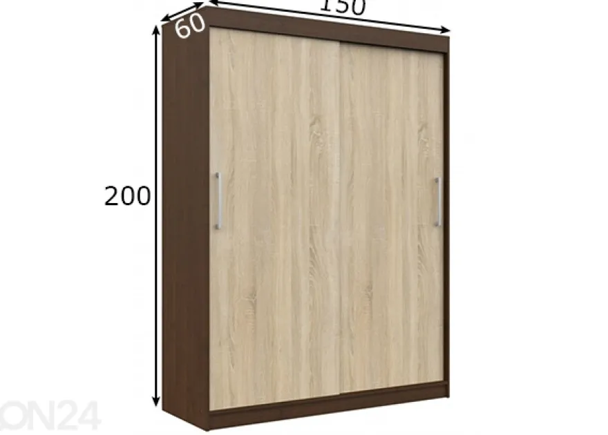 Liukuovikaappi 150 cm