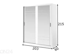Liukuovikaappi 203 cm