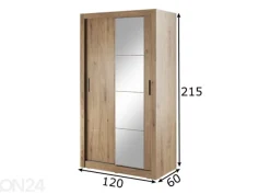 Liukuovikaappi 120 cm