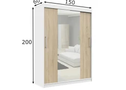 Liukuovikaappi 150 cm