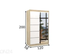Liukuovikaappi 120 cm + LED