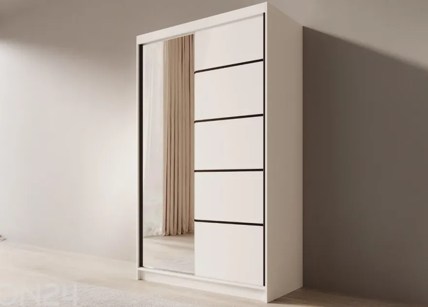 Liukuovikaappi Como 120 cm