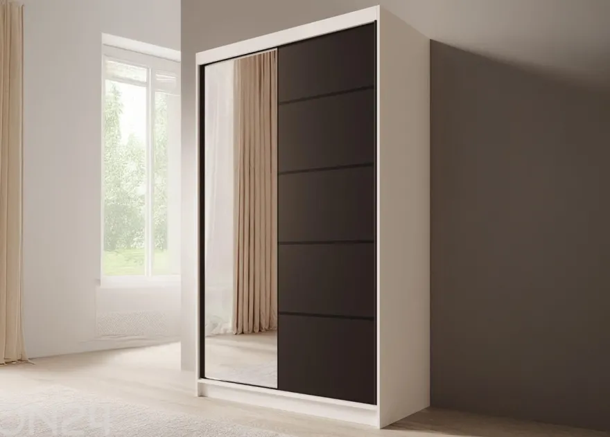 Liukuovikaappi Como 120 cm