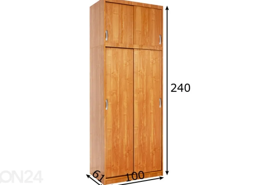 Liukuovikaappi Court 100 cm