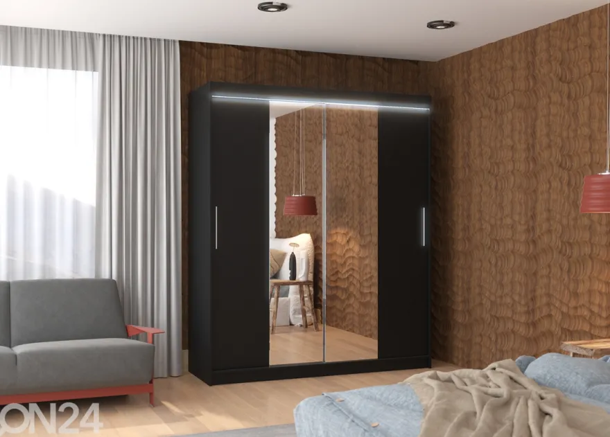 Liukuovikaappi Dalia I 180 cm + LED