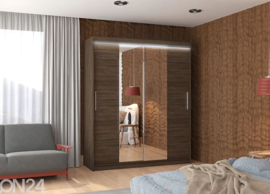 Liukuovikaappi Dalia I 180 cm + LED