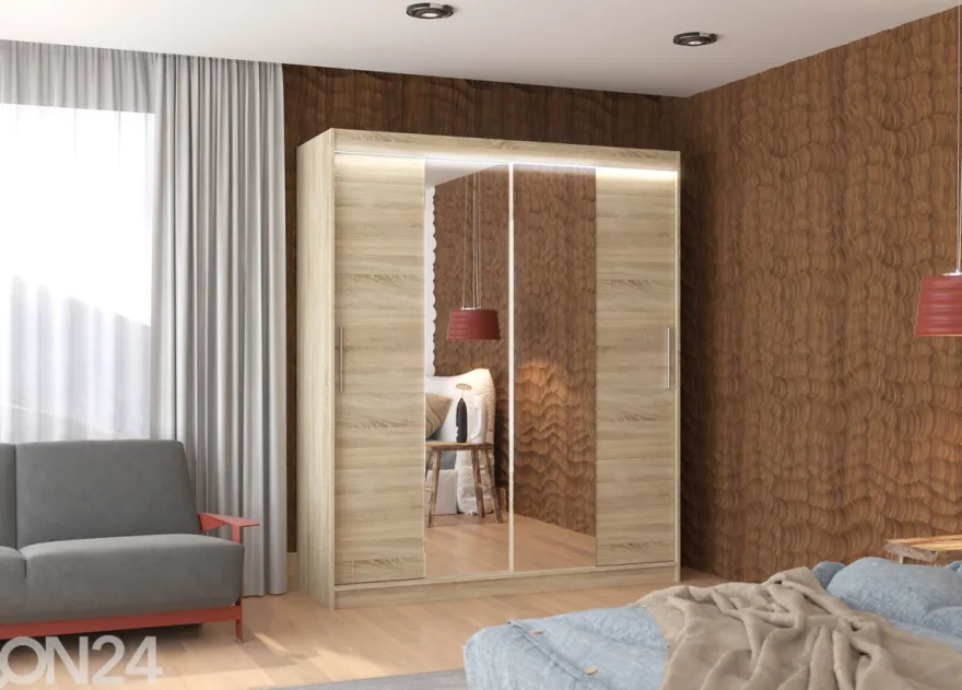 Liukuovikaappi Dalia I 180 cm + LED