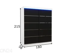 Liukuovikaappi Davi I 180 cm + LED