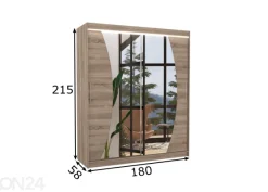Liukuovikaappi Dixon I 180 cm + LED