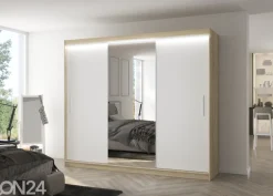 Liukuovikaappi Durelo I 250 cm + LED