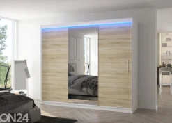 Liukuovikaappi Durelo I 250 cm + LED