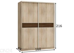 Liukuovikaappi Durrus 160 cm